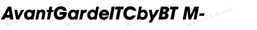 AvantGardeITCbyBT M字体转换